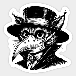 Cat Plague doctor Sticker